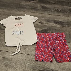 Stars & Stripes T-Shirt and Shorts Set